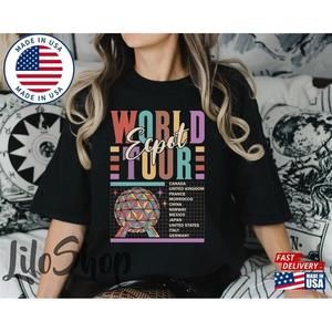 Epcot World Tour Shirt Drink Around The Shirt  Classic